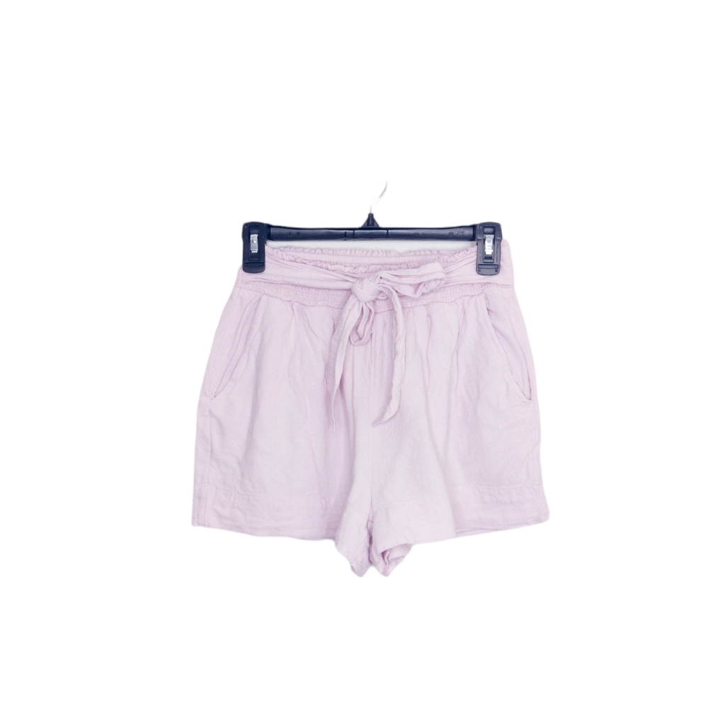 American Eagle Women's Pull On Tie Waist Shorts Lilac Small Bottoms
